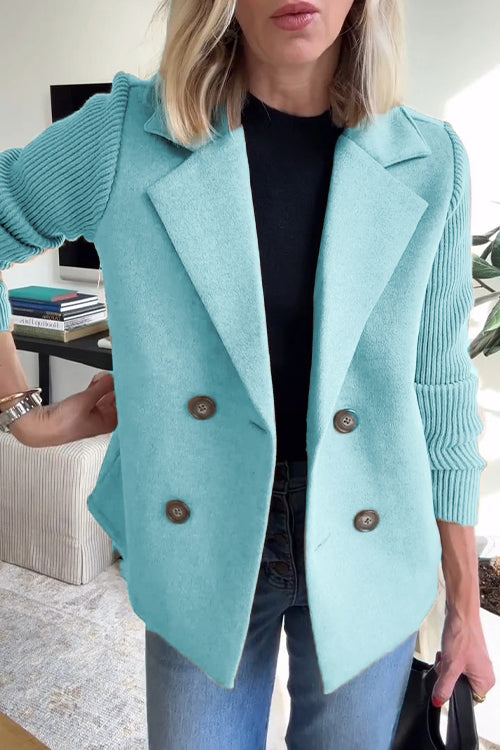 Stilla | Elegant blazer med strikærmer