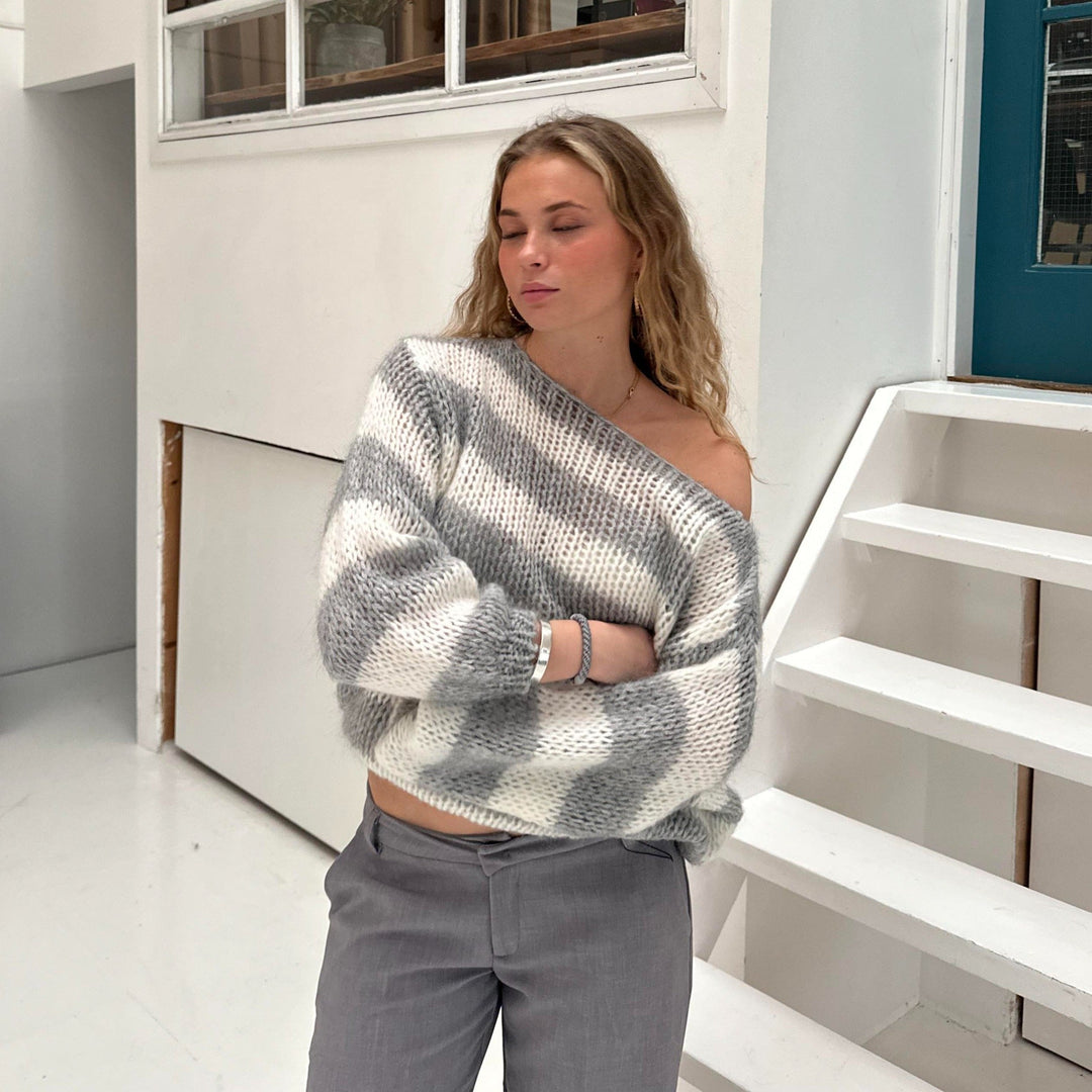 Stilla | Elegante Stribet Strikvarer Til Damer
