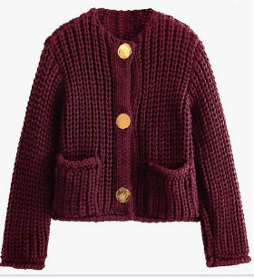 Stilla | Cozy Chic Kvinders Cardigan med Knapper og Lommer