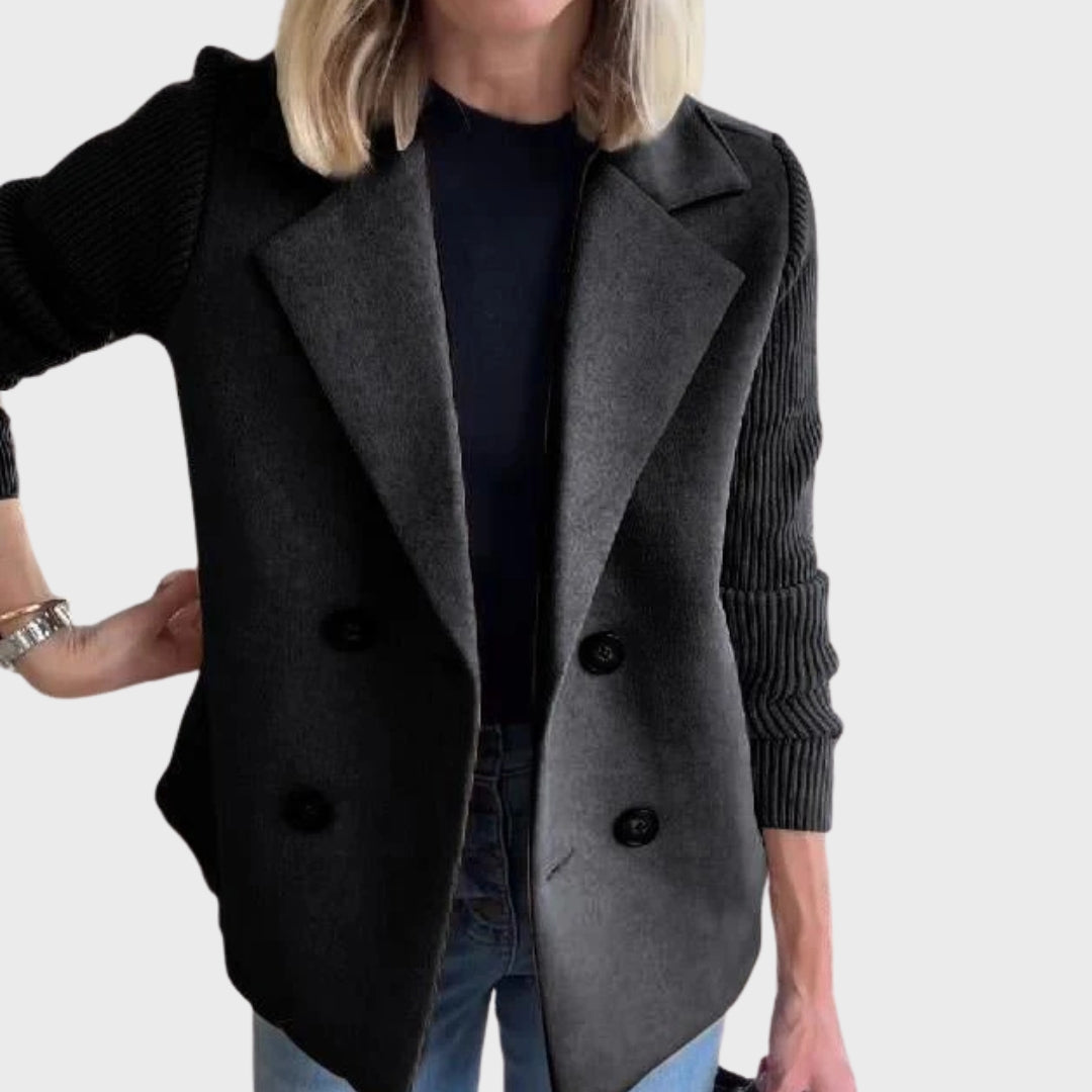 Stilla | Elegant efterårsstrikærme-blazer