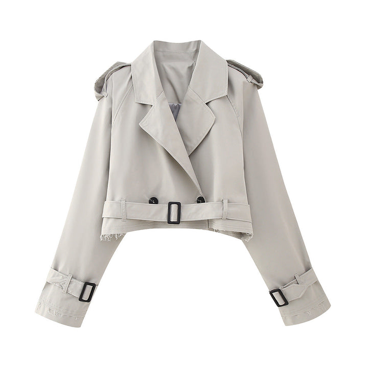 Stilla | Stilfuld kort trenchcoat - Elegant bælte-design