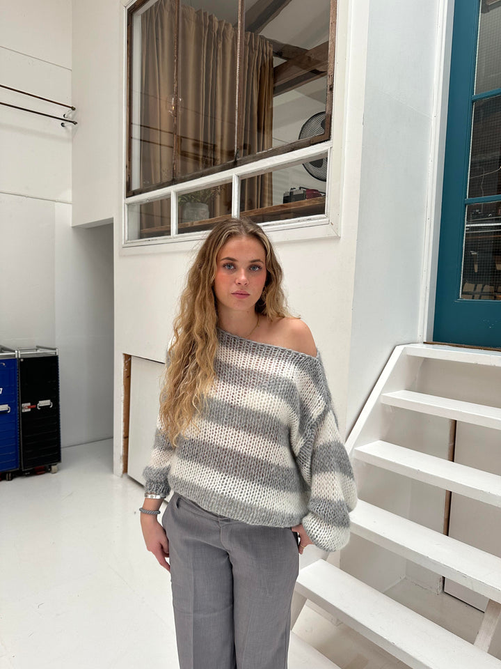 Stilla | Stribet sweater