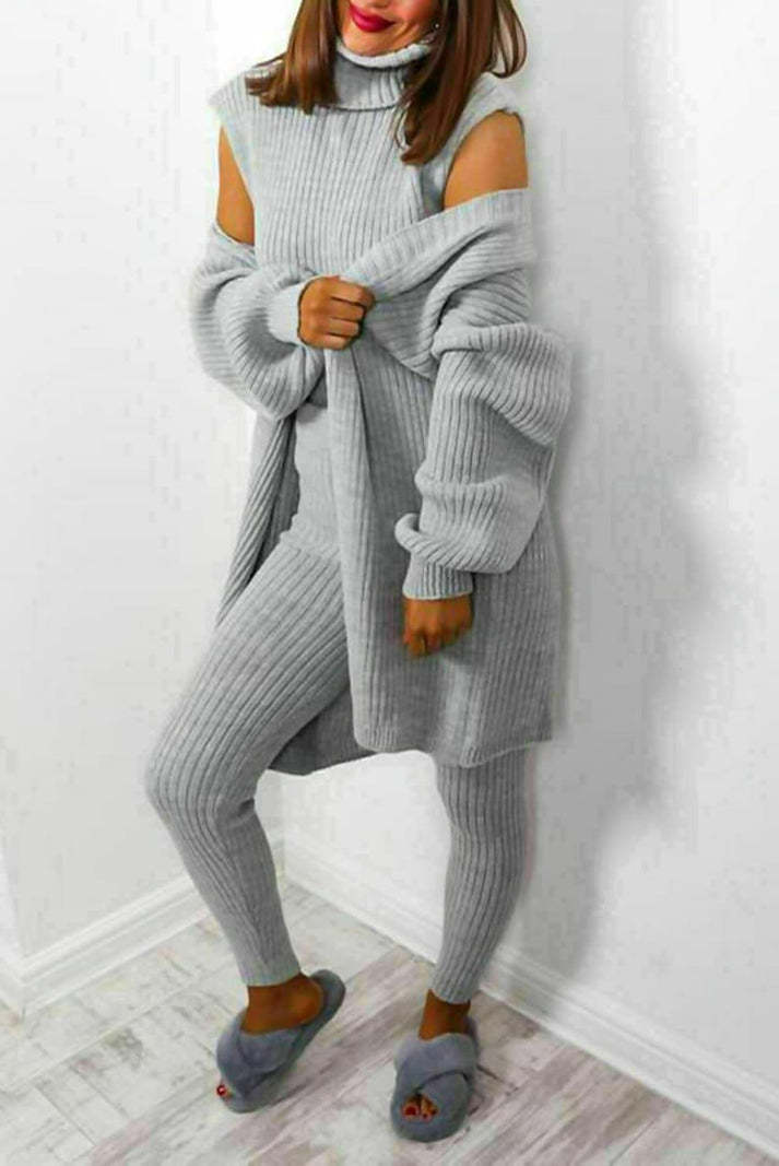 Stilla | 3-Delt Strik Loungewear