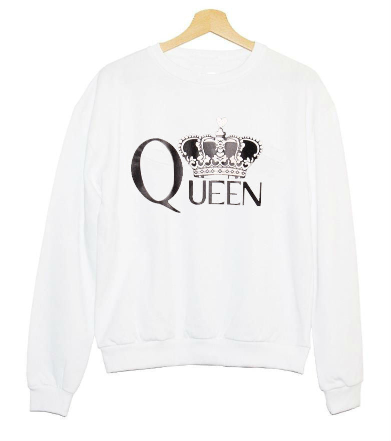 Kvinders sweatshirt med kongelig print Stilla