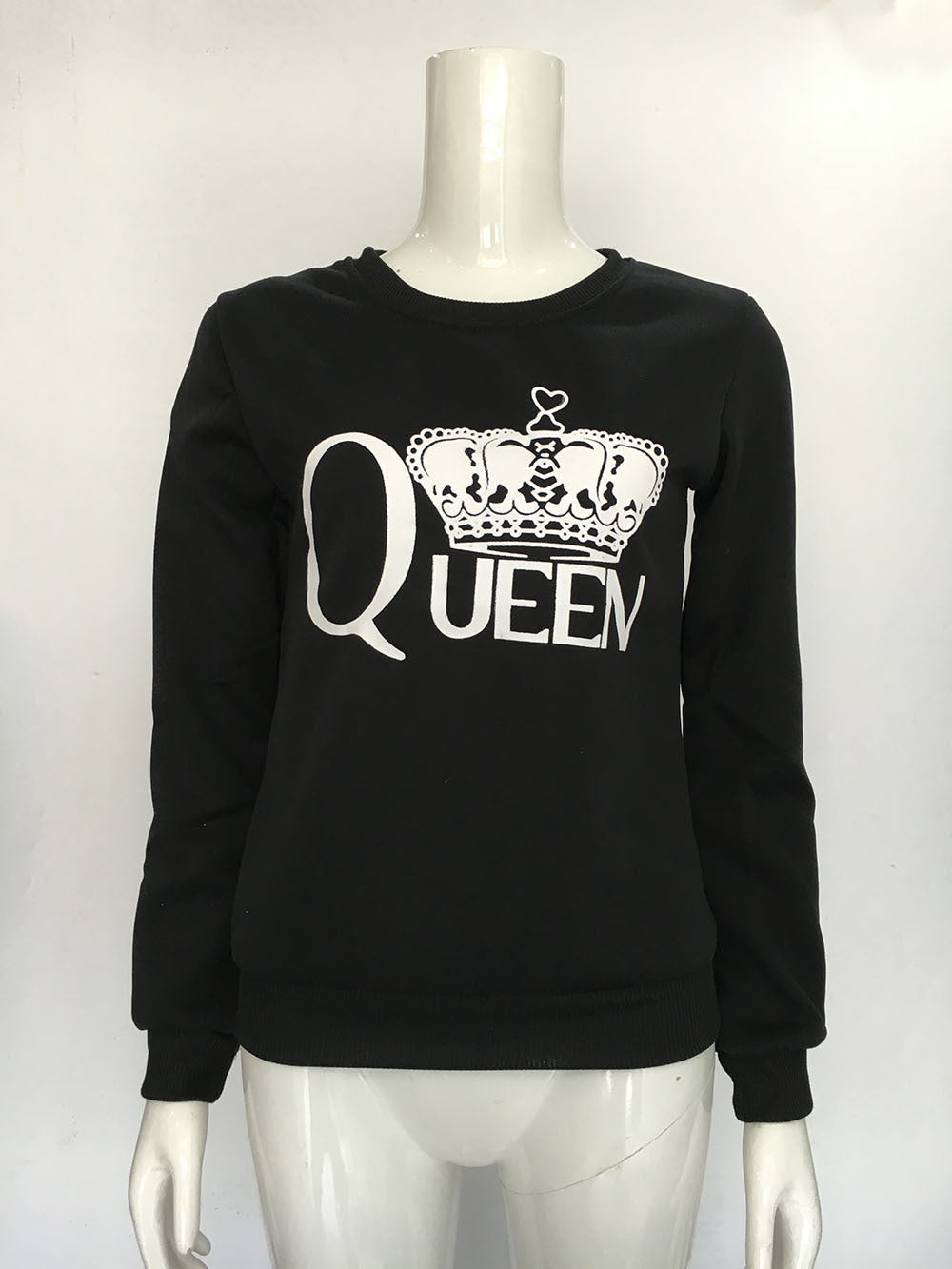 Kvinders sweatshirt med kongelig print Stilla