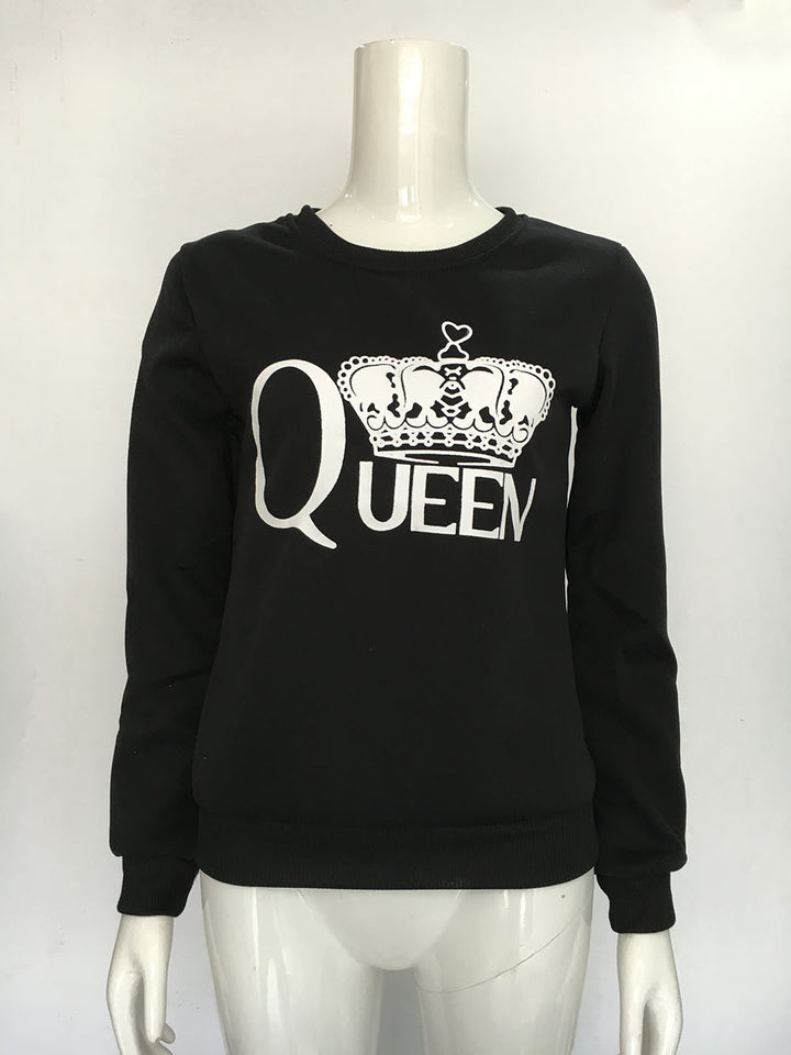 Kvinders sweatshirt med kongelig print Stilla