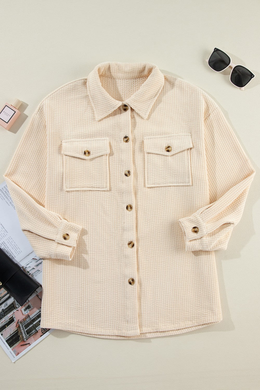 Stilla | Knap-op Dropped Shoulder Shacket