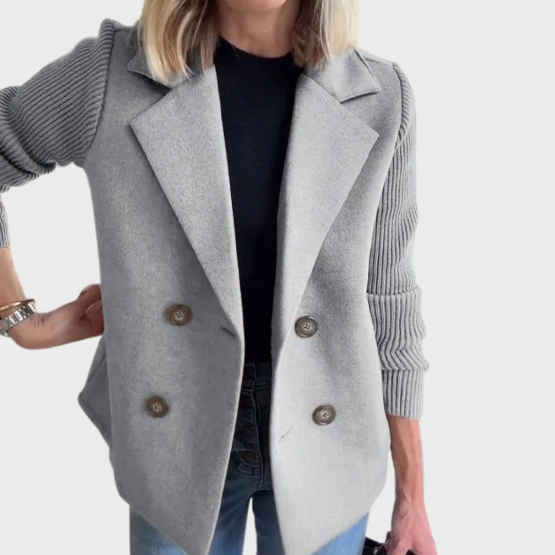 Stilla | Elegant efterårsstrikærme-blazer