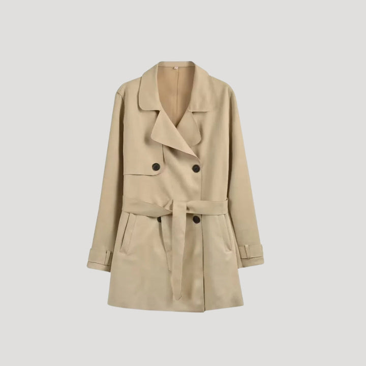 Stilla | Klassisk Bælte Dobbeltbreasted Trench Coat