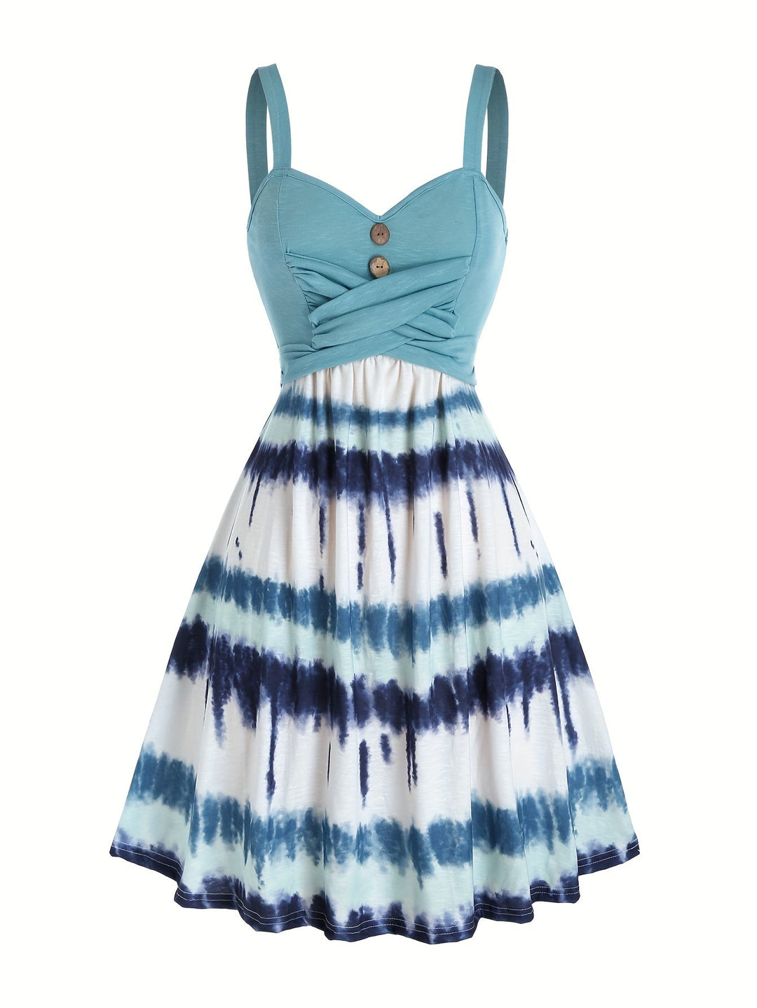 Stilla | Kjole Med Tie Dye Print
