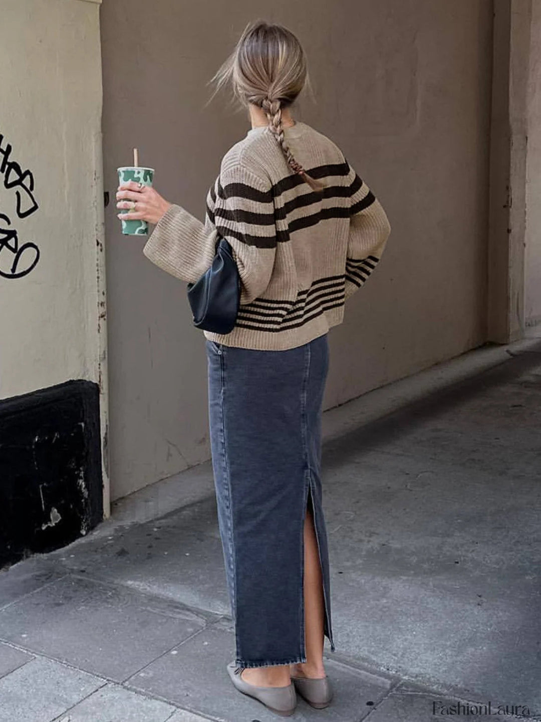 Stilla | Cozy Striped Knit Sweater til Hverdagskomfort