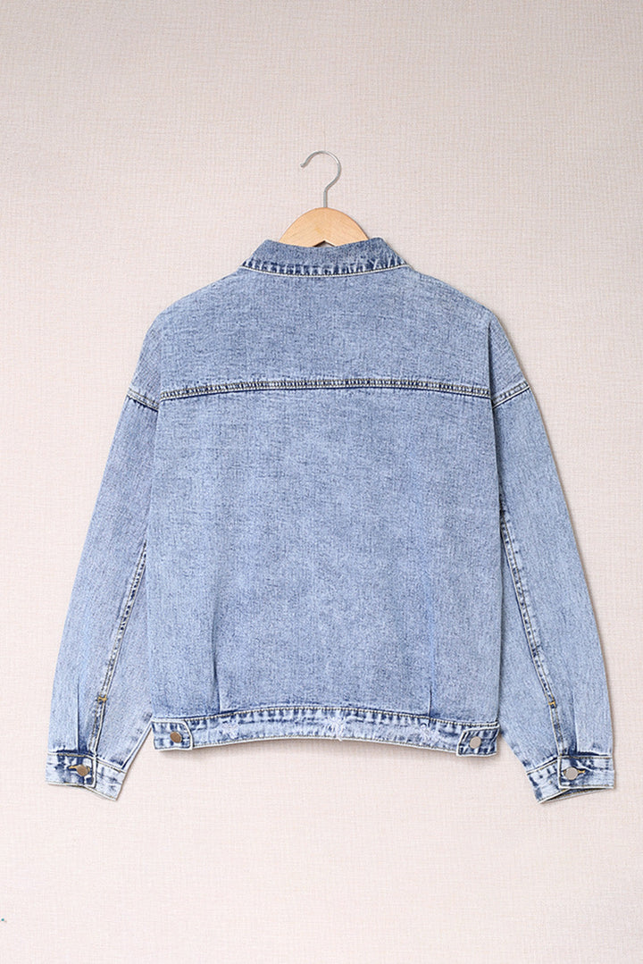 Stilla | Knapstribe Krave Denim Jakke