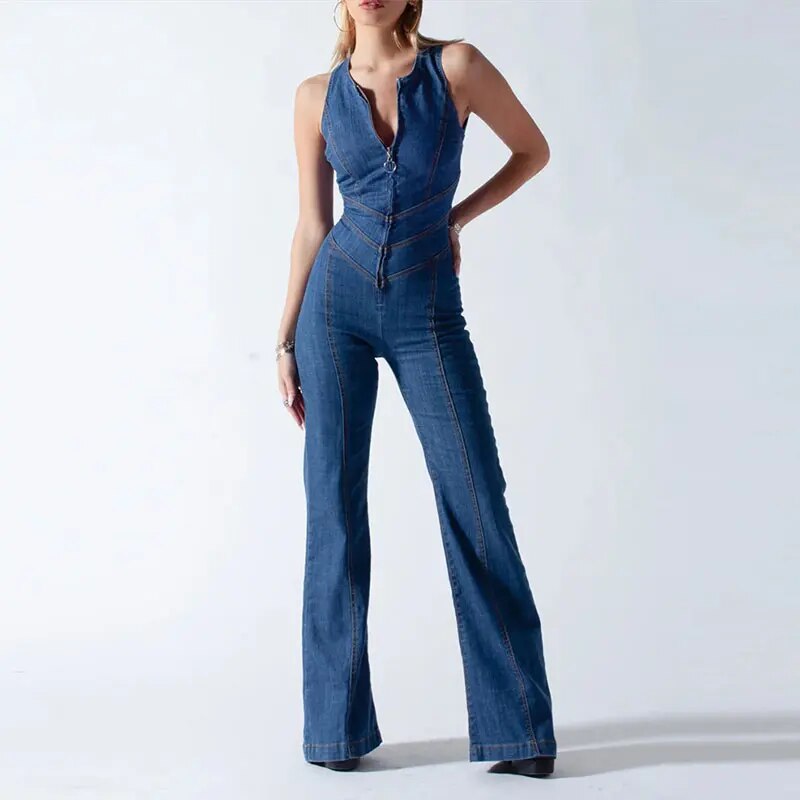 Stilla | Retro Jeansoveralls