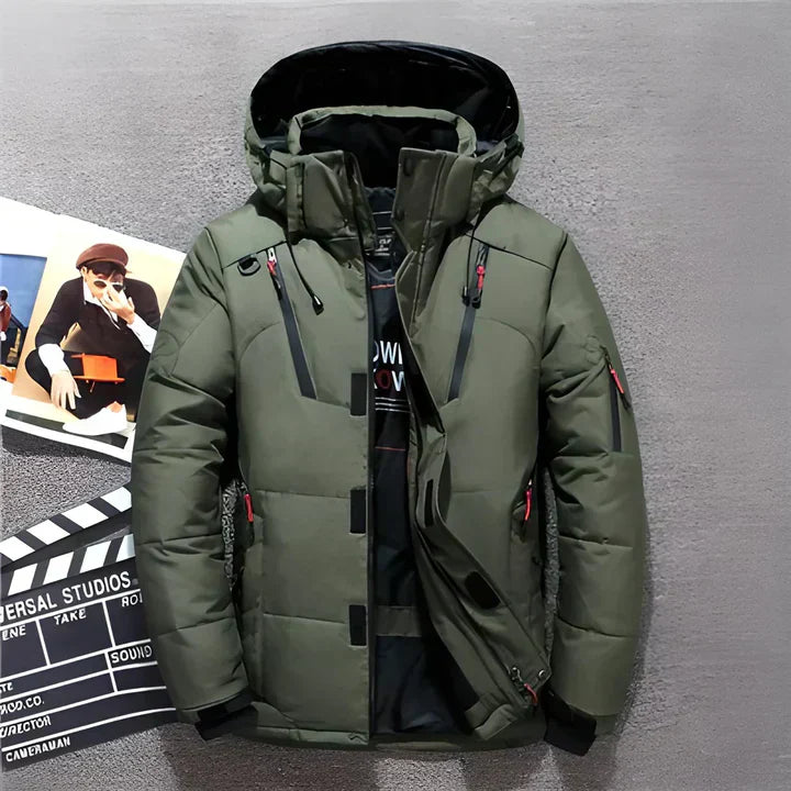 Stilla | Herre Vinter Puffer Jakke - Hætteisoleret Outdoor-Design