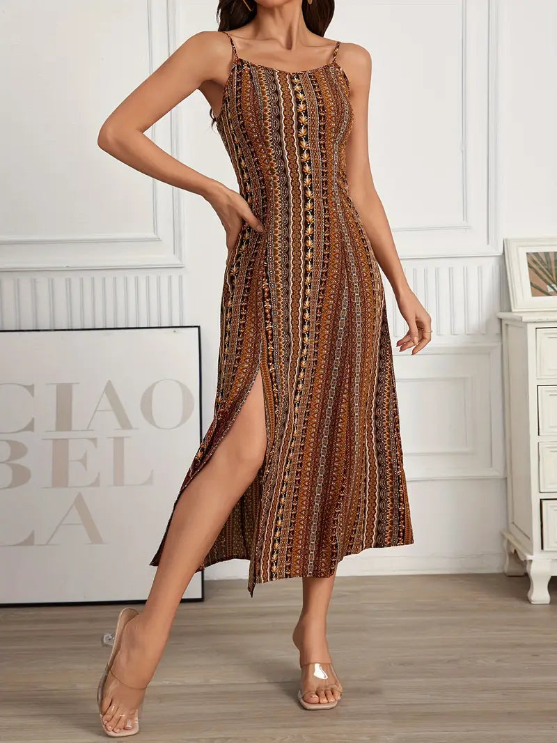 Stilla | Bohemian Print Maxi Kjole