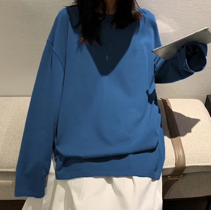Stilla | T-shirt i bomuld med lange ærmer