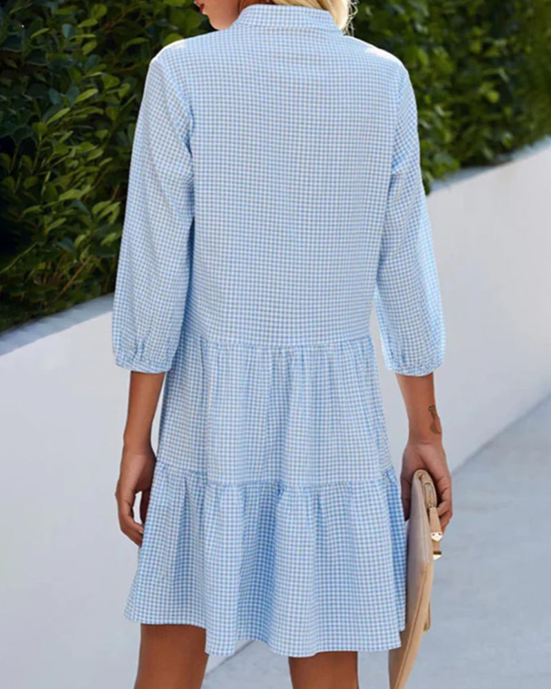 Stilla | Bluse med krave og knapper