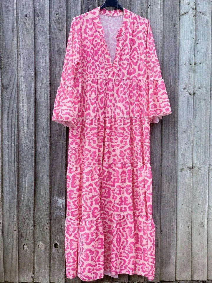 Stilla | Stilet sommerkjole med leopardmønster