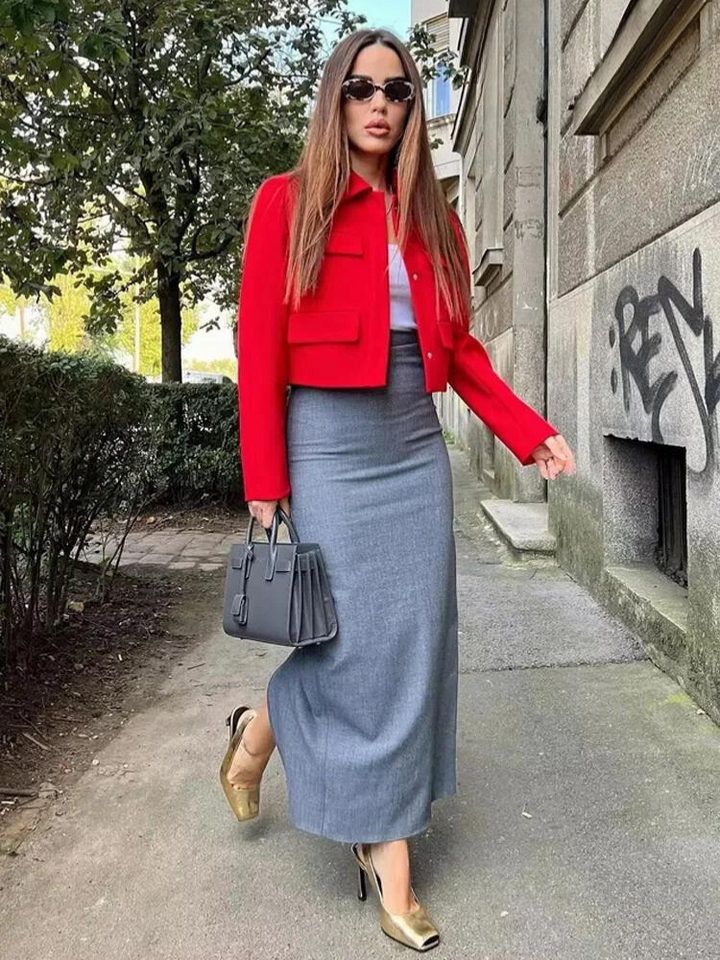 Stilla | Elegant Kort Blazer Frakke