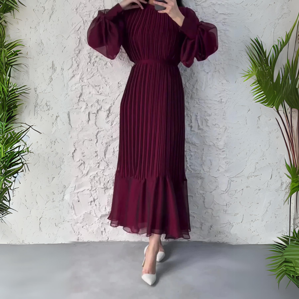 Stilla | Plisseret Elegante Kjole