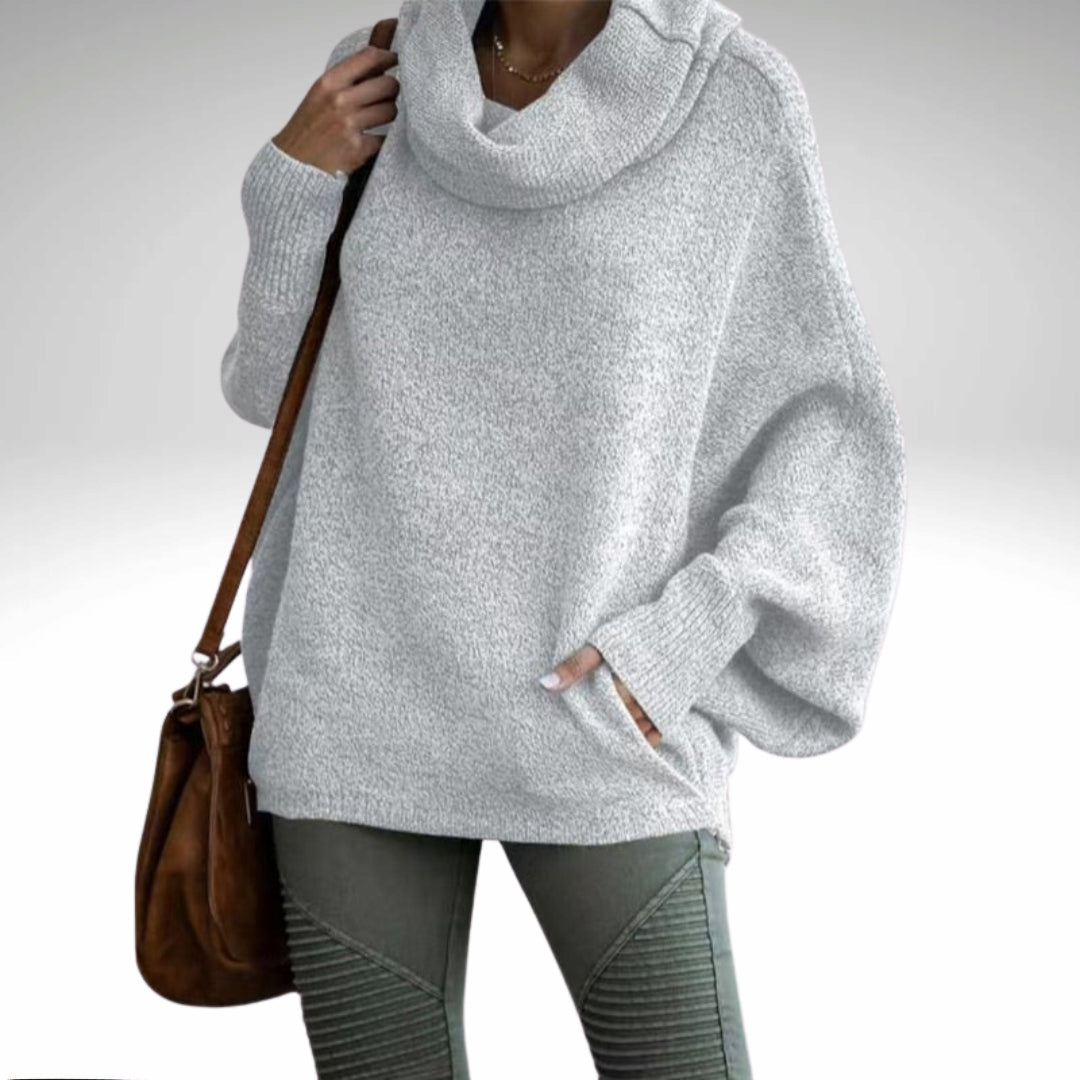 Stilla | Overdimensioneret Sweater Med Rullekrave Til Damer