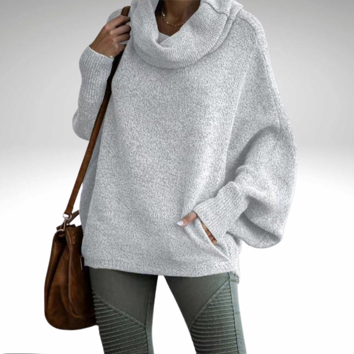 Stilla | Overdimensioneret Sweater Med Rullekrave Til Damer