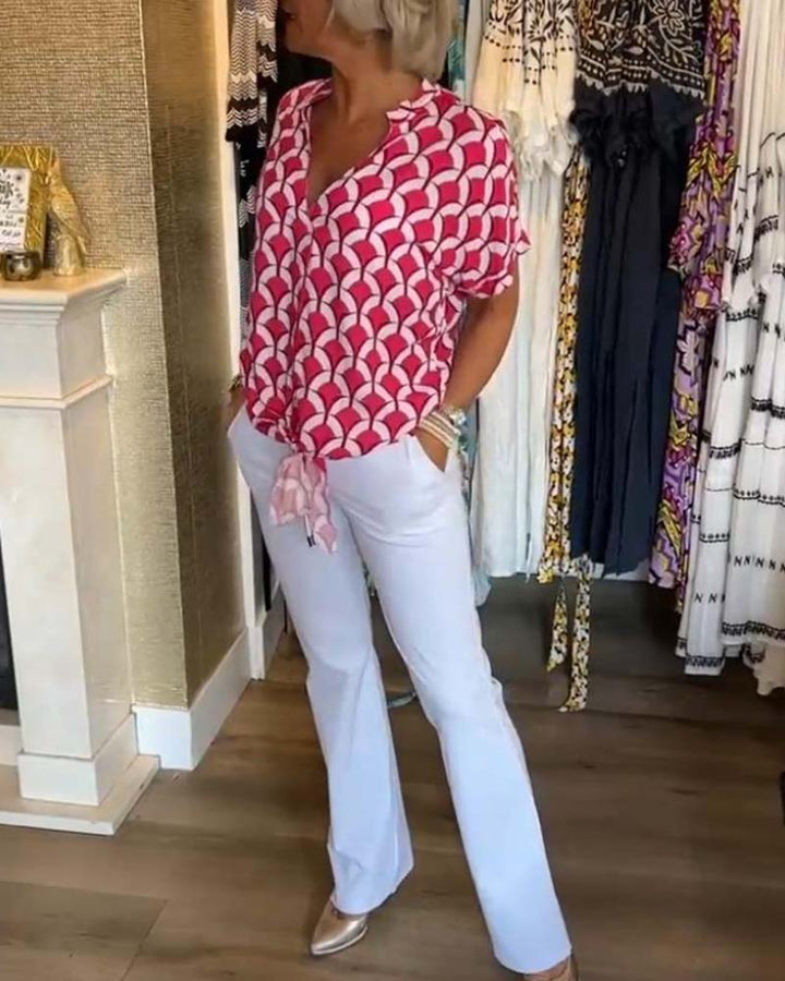 Stilla | Bedruckte Bluse mit einzigartigem Muster