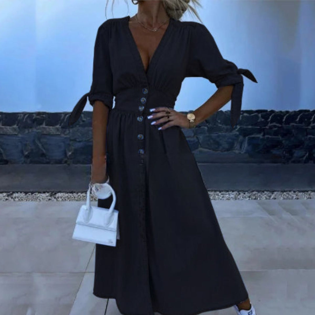 Stilla | Elegant Langt Jeanskjole