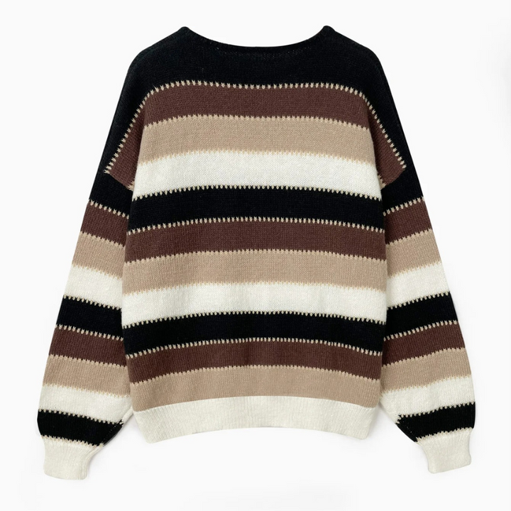 Stilla | Behagelig Pullover Med Brede Striber, Modepullover