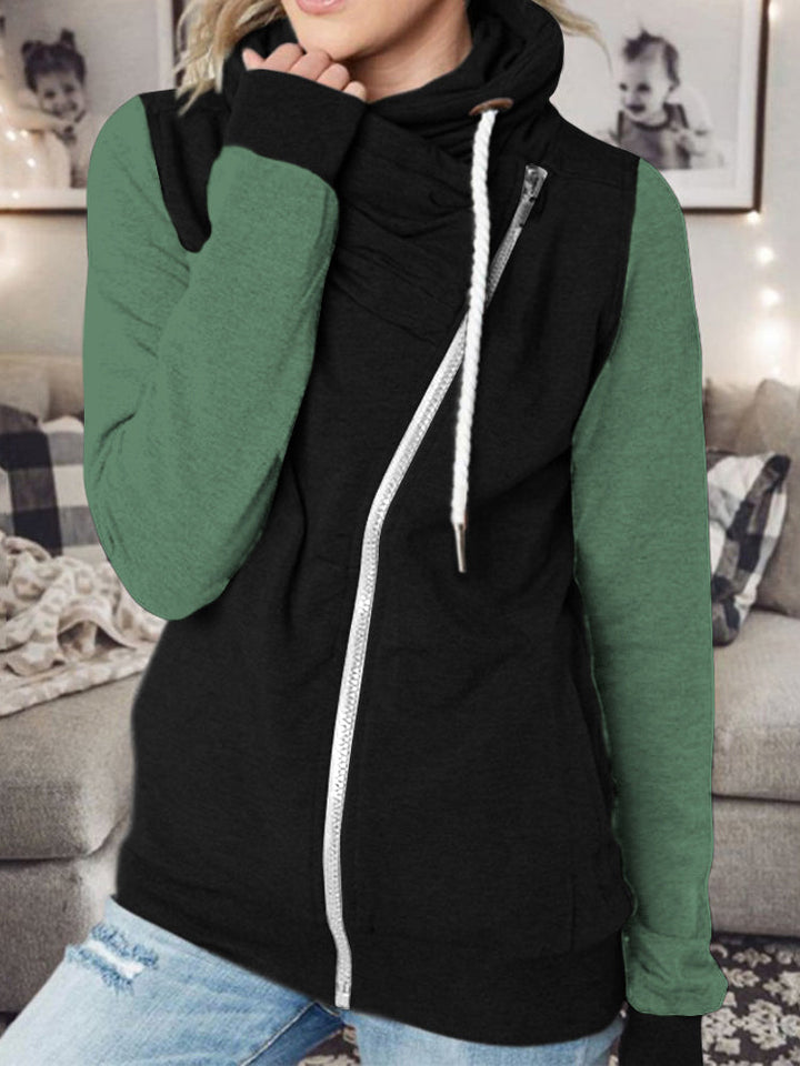 Stilla | Zip up Langærmet Snørebånd Trøje