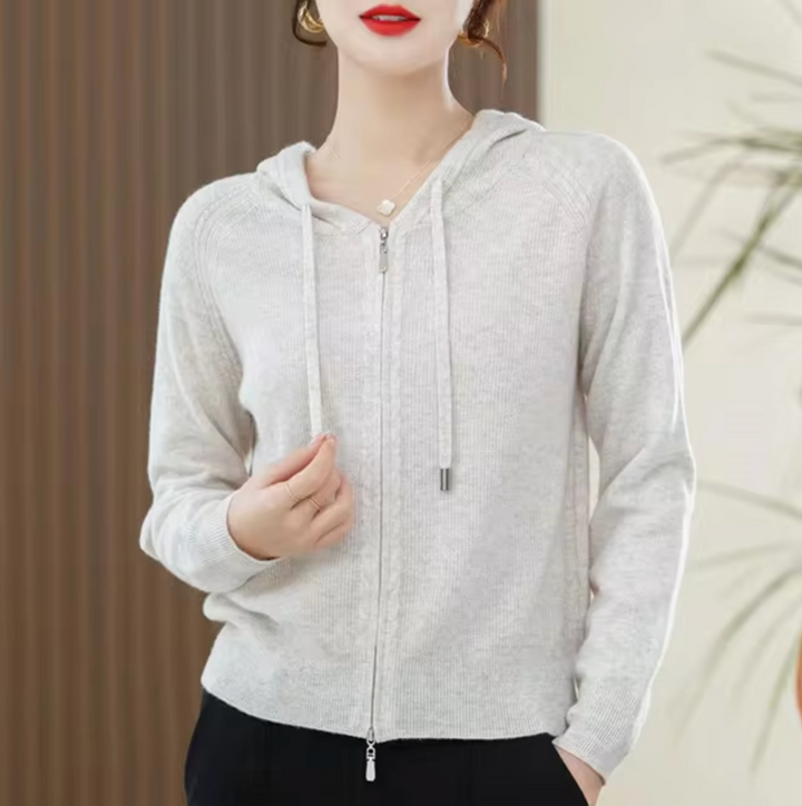 Stilla | Strikket cashmere-hættetrøje