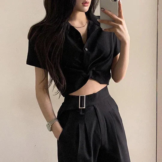 Stilla | Knyttede Crop Top