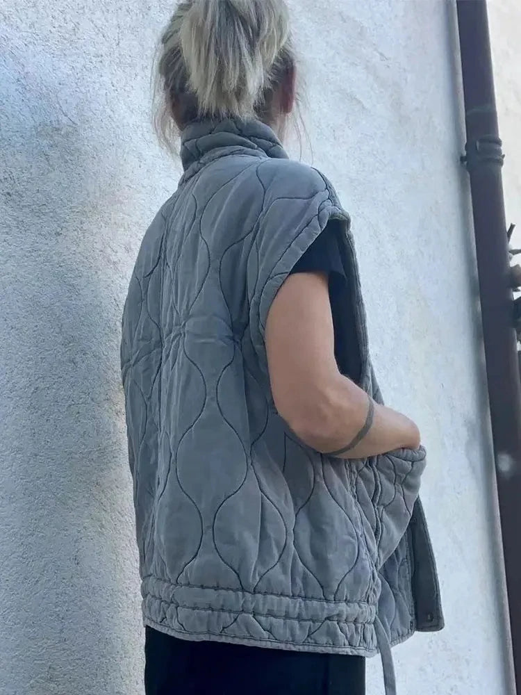 Stilla | Vintage Quiltet Vest til Alle Sæsoner