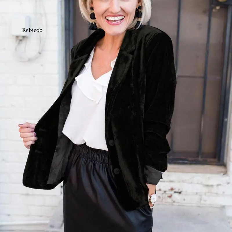 Stilla | Blazer I Velour Med Lange Ærmer Til Kvinder