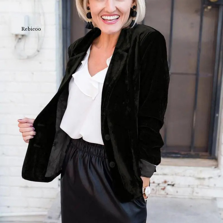 Stilla | Blazer I Velour Med Lange Ærmer Til Kvinder