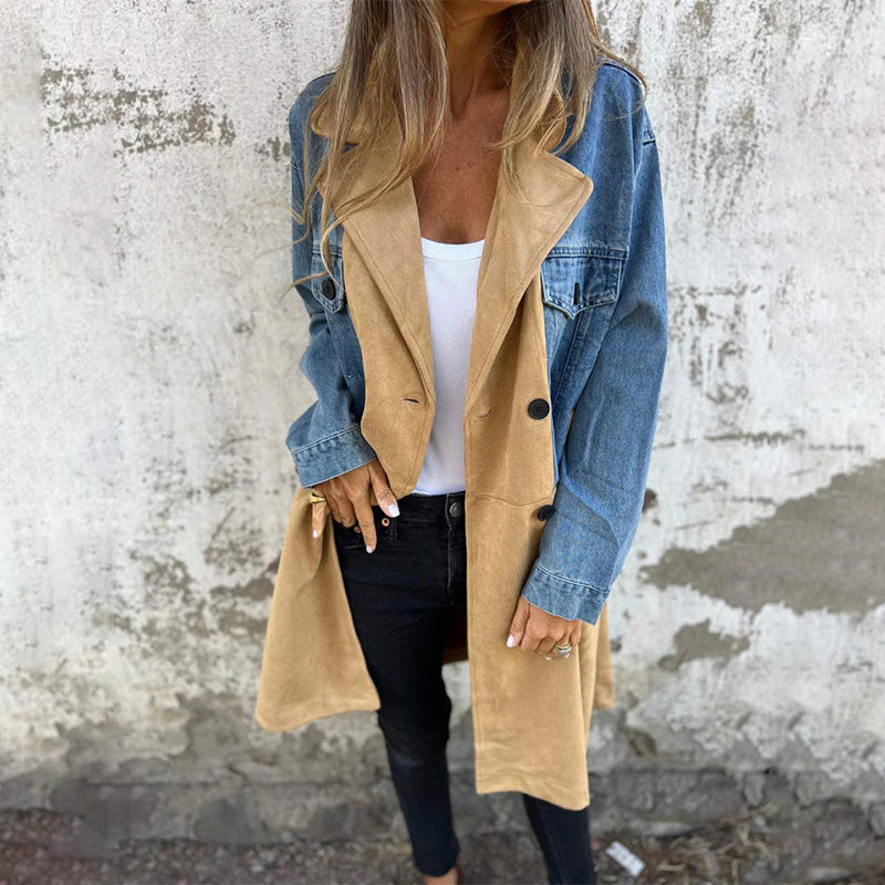Stilla | Den elegante og alsidige jeans trenchcoat
