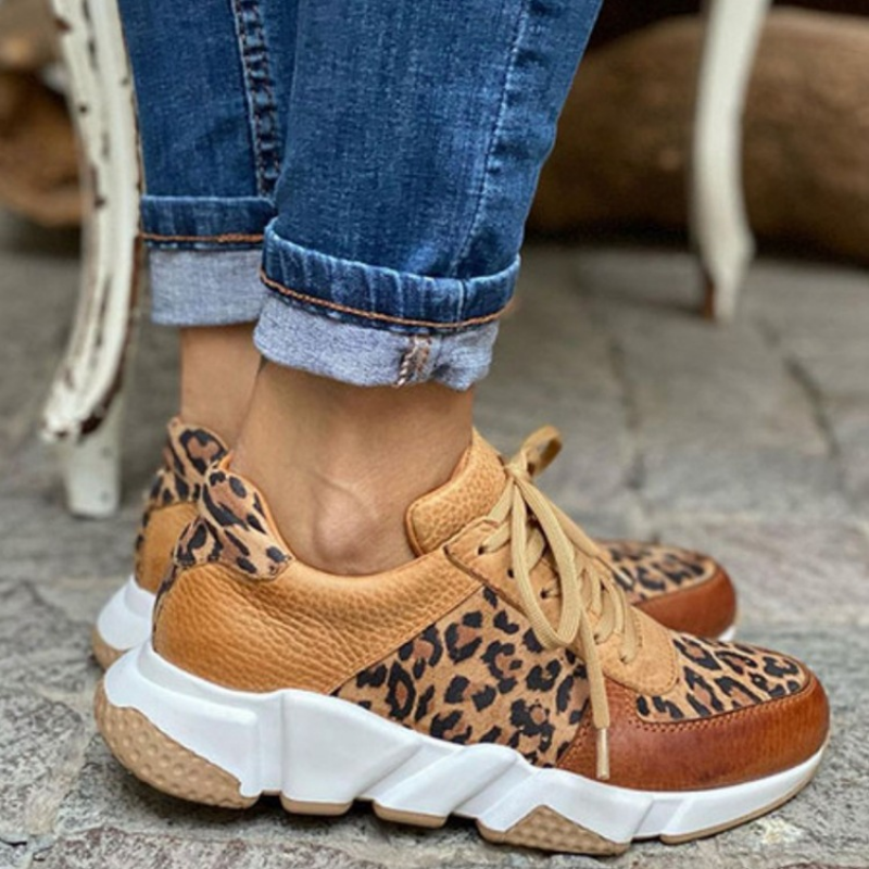 Stilla | Sneakers Med Leopardmønster