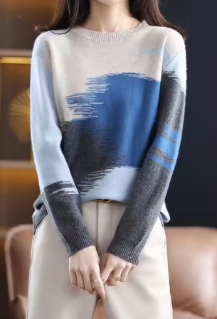 Stilla | Tie Dye Forår Strikket Toppe