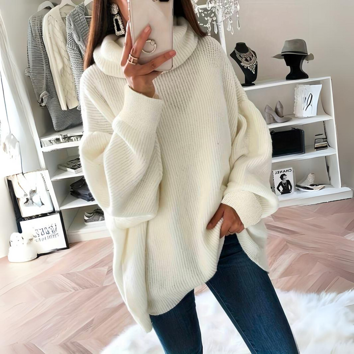 Stilla | Elegant Størrelse Pullover Med Rullekrave Til Damer