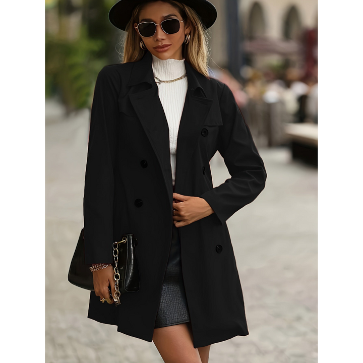 Stilla | Enfarvet Dame Trenchcoat