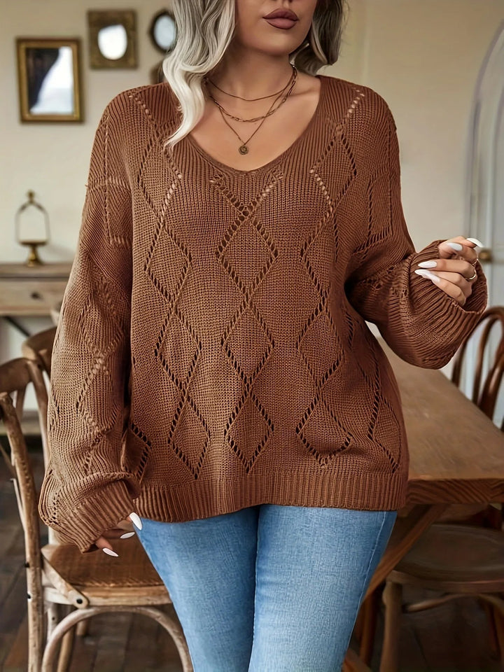 Stilla | Dame overdimensioneret strikpullover i over størrelse