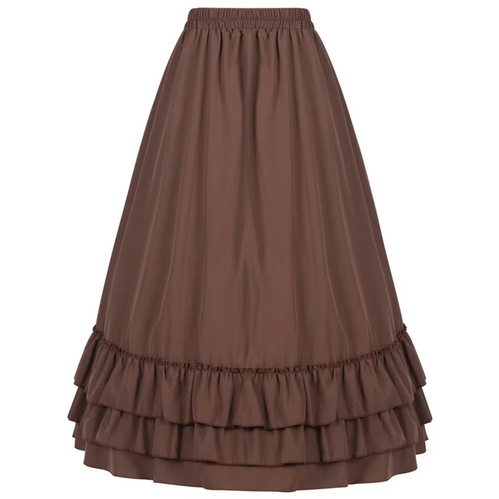 Stilla | Vintage Maxi Skørt Med Rynker
