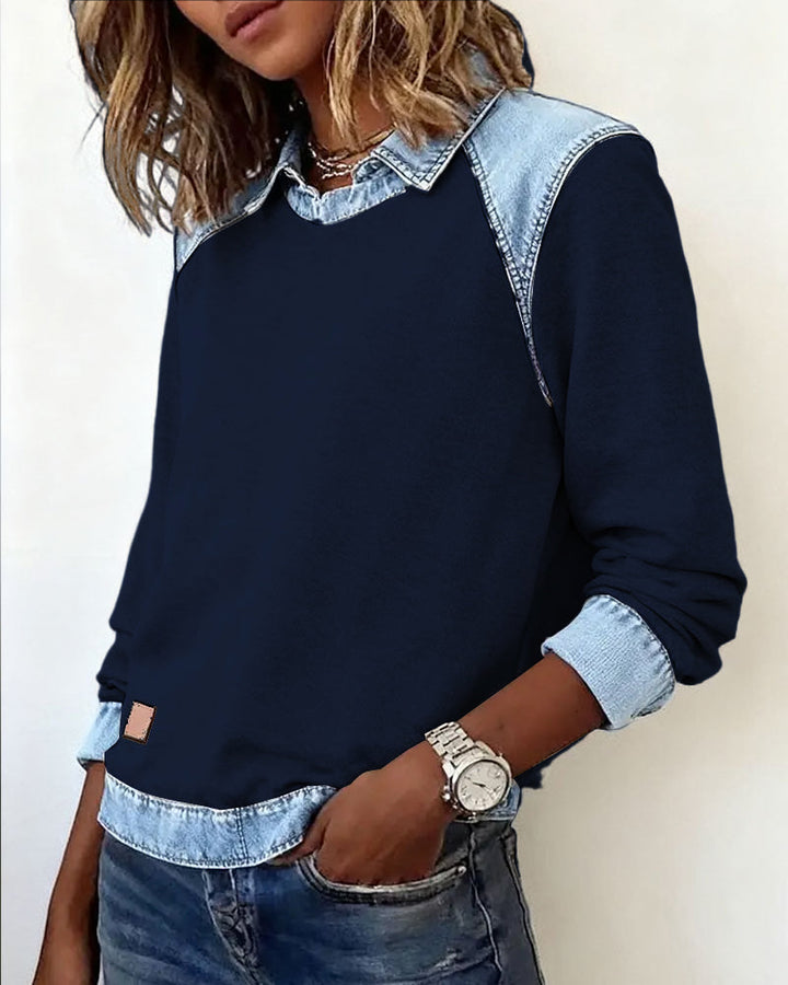Stilla | Fashionable Revers Langærmet
