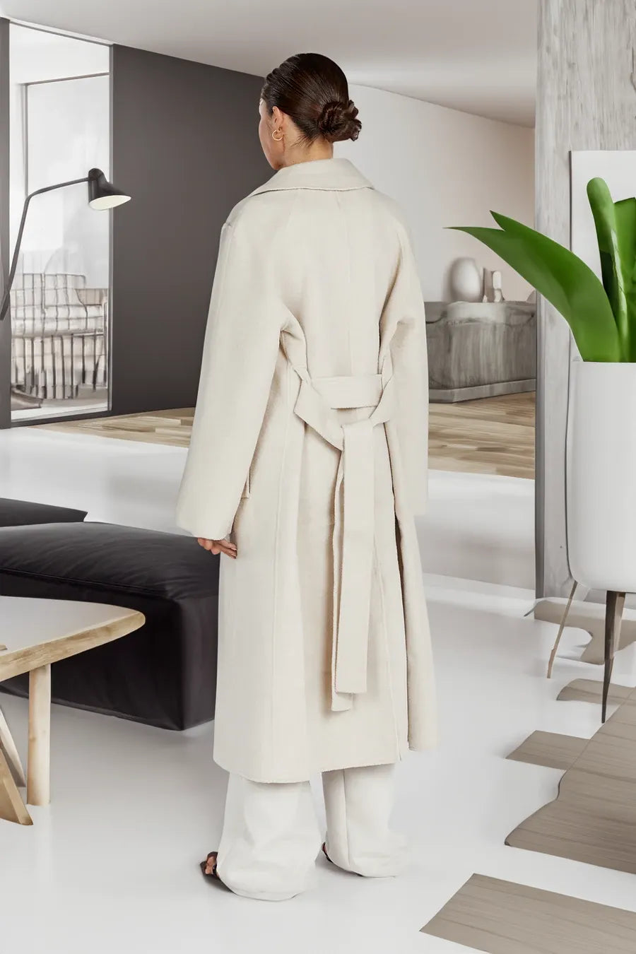 Stilla | Elegant, Lang Trenchcoat Til Damer I Overdimensioneret Stil