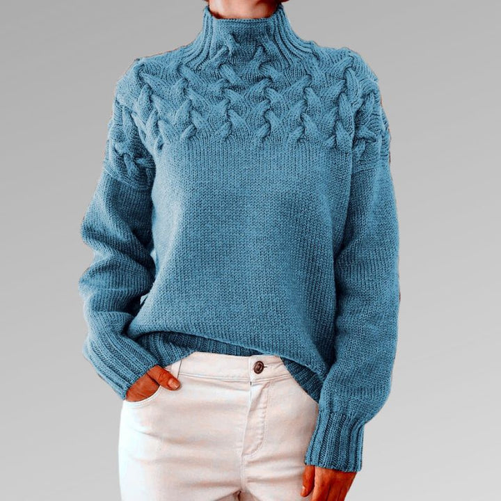 Stilla | Elegant strikpullover med fletmønster