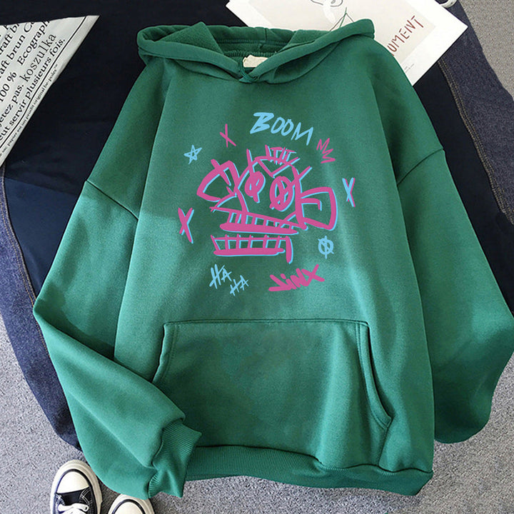 Stilla | Arcane Hoodie stil Harajuku Jinx i Ekko