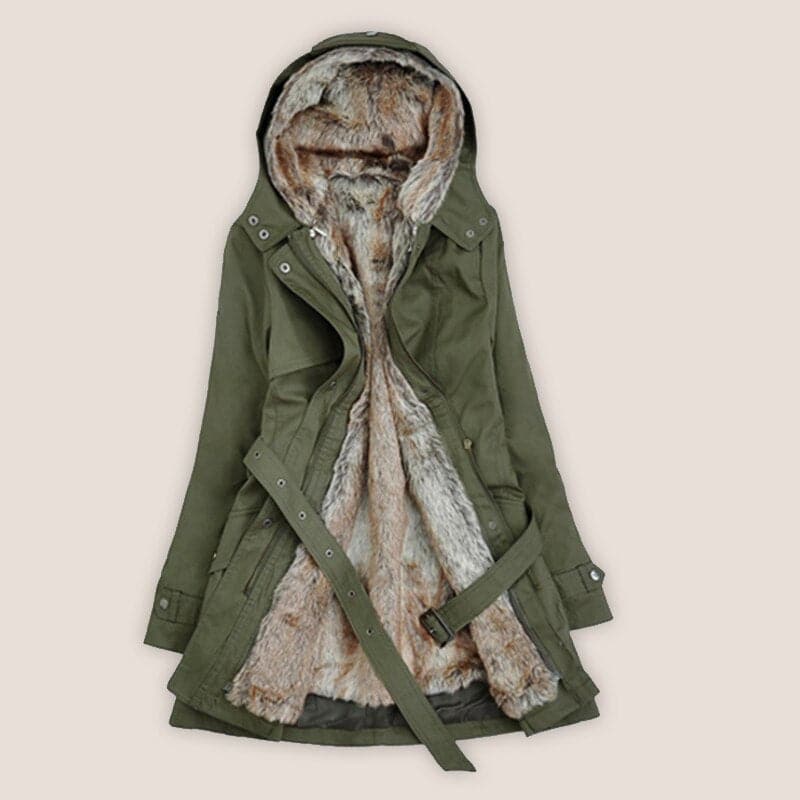 Stilla | Künstpelsforet Parka Hue Mid Lår Parka