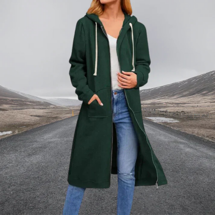 Stilla | Dame Hoodie Cardigan