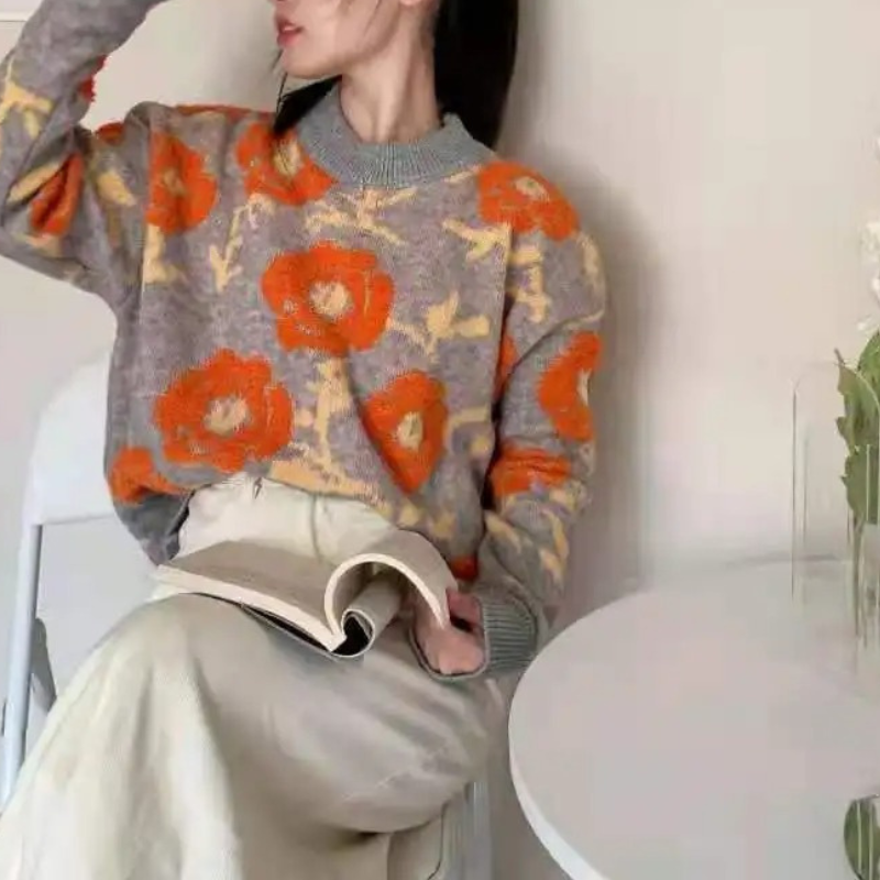 Stilla | Floral Flower Sweater