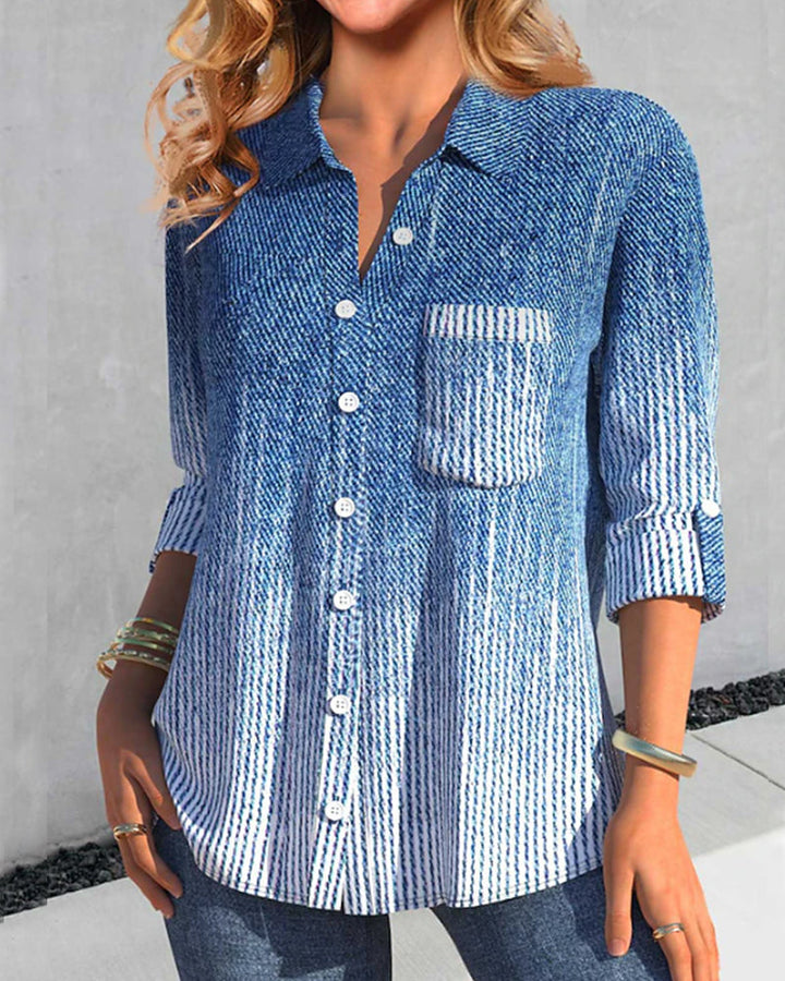 Stilla | Bluse i blødt Denim